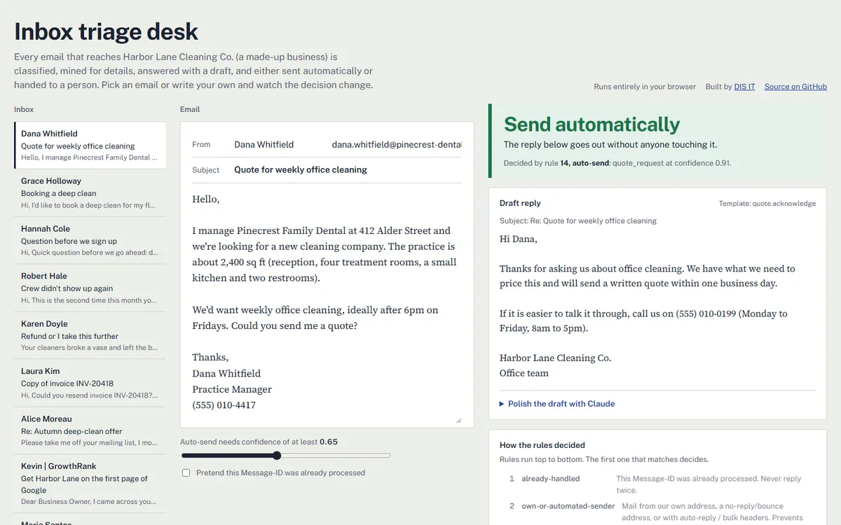 Inbox Triage Desk — main image